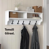 Metal Portmanto Vestiyer Duvar Dolap Elbise Askısı Mat Siyah Mobilya Kapı Askılığı Aparatı thumbnail 6