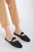 Örme Taşlı Siyah Kadın Terlik thumbnail 1