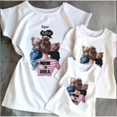 MODAVALS ANNELER GÜNÜ TASARIMI DİJİTAL BASKILI ANNE ÇOCUK TSHIRTLERİ - 1