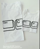 MODAVALS CTRL C/CTRL V BABA ÇOCUK TSHIRT AİLE KOMBİN - BEYAZ - 3