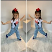 MODAVALS MINNIE & MICKEY TULUM KARDEŞ KOMBİN MINNIE BAHÇIVAN TULUM & TSHIRT - 3