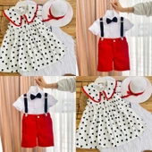 MODAVALS KARDEŞ KOMBİN 4 PARÇA ERKEK ÇOCUK ŞORTLU TAKIM - 1