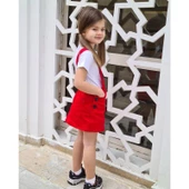 MODAVALS GABARDİN KARDEŞ KOMBİN MINNIE SLOPET & TSHIRT KOMBİN - KIRMIZI - 5