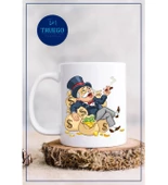 Baskılı Kupa Bardak Seramik Mug - Zengin Yaşlı Adam - 2