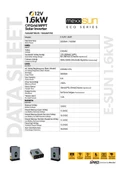 Sako E-sun 1.6 kW 12 V Mppt Tam Sinüs Akıllı İnverter - 2