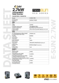 SAKO E-SUN 24 Volt 2.7 KW Tam Sinüs Mppt Akıllı İnverter 450 VDC - 7