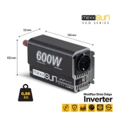 Mexxsun 12V 600W Modifiye Sinüs İnverter - 4