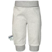 OrganicEra Organik Beli Katlamalı Çizgili Pantolon thumbnail 1