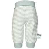 OrganicEra Organik Beli Katlamalı Çizgili Pantolon - 2
