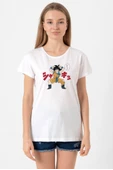 Dragon Ball Z Anime Angry Goku Beyaz Kadın Bisikletyaka Tshirt - 1