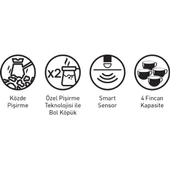 Stilevs Bikahve Otomatik Türk Kahvesi Makinesi Kırmızı thumbnail 4