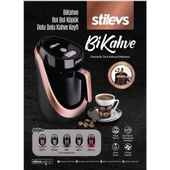 Stilevs Bikahve Otomatik Türk Kahvesi Makinesi Kırmızı thumbnail 2