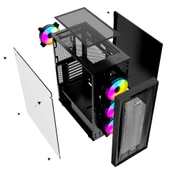 GAMERS ARENA SPACE-3 AMD RYZEN 5 5600 32GB DDR4 1TB SSD RTX4060TI 8GB FREEDOS GAMING PC - 7