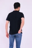 Siyah Basic Polo Yaka Erkek Tshirt - 6