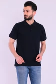 Siyah Basic Polo Yaka Erkek Tshirt - 2