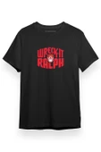Wreck It Ralph Letter Logo Siyah Kısa kol Erkek Tshirt thumbnail 1