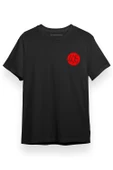 Hunter x Hunter Anime Gon Badge 405 Siyah Kısa kol Erkek Tshirt - 1