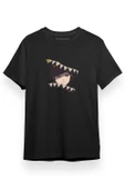 Boogiepop Phantom Circle Head Siyah Kısa kol Erkek Tshirt thumbnail 1