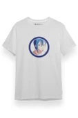 Love Live Anime Superstar Circle Blue Beyaz Kısa kol Erkek Tshirt thumbnail 1