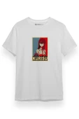 Steins Gate Kurisu Makise Poster Beyaz Kısa kol Erkek Tshirt thumbnail 1