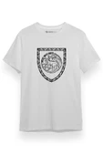 House Of The Dragon Targaryen Amblem Beyaz Kısa kol Erkek Tshirt thumbnail 1