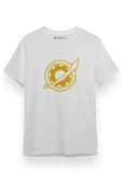 Steins Gate Future Gadget Laboratory Badge Beyaz Kısa kol Erkek Tshirt thumbnail 1