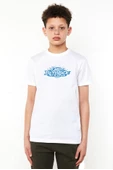 Beyblade Logo Beyaz Çocuk Bisikletyaka Tshirt - 1