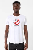 Casper The Friendly Ghost Casbuster Beyaz Erkek Bisikletyaka Tshirt thumbnail 1