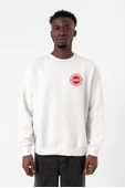 Chicago Fire Logo Beyaz Erkek 2ip Sweatshirt - 1