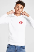 Cobra Kai Logo Beyaz Çocuk 3ip Kapşonlu  Sweatshirt - 1