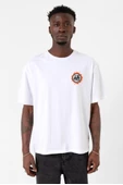 Dragon Ball Z Anime Logo Beyaz Erkek Oversize Tshirt - 1