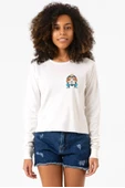 Dragon Ball Z Anime Master Roshi Free Hugs Ekstra Uzunkol Sweatshirt Ekru - 1