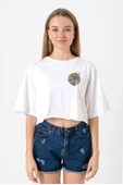 Dragon Ball Z Anime Shenron Beyaz Kadın Crop Tshirt thumbnail 1