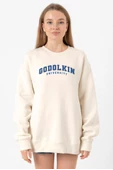 Gen V Godolkin University Letter Ekru Kadın 2ip Sweatshirt - 1
