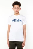 Gen V Godolkin University Letter Beyaz Çocuk Bisikletyaka Tshirt - 1