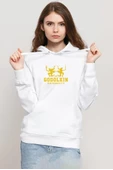 Gen V Godolkin University Logo Beyaz Kadın 3ip Kapşonlu Sweatshirt thumbnail 1