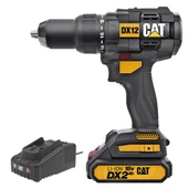 CAT DX12BC 18Volt/2.0Ah Li-ion Tek Akülü Kömürsüz Profesyonel Şarjlı Darbeli Matkap - 1