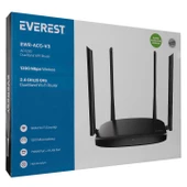 Everest EWR-AC5-V3 AC1200Mbps DualBand 4*6dBi Anten WISP+AP+Repeater Destekli Kablosuz Wifi Router - 35637 - 8