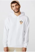 Inspector Gadget Vintage Lightning Beyaz Erkek 3ip Kapşonlu  Sweatshirt - 1