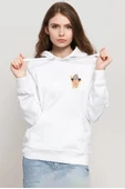 Inspector Gadget Vintage Lightning Beyaz Kadın 3ip Kapşonlu Sweatshirt - 1