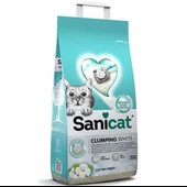 Sanicat Clumping White Cotton Fresh Oksijen Kontrol Kedi Kumu 20 Lt - 1