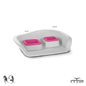 Mp Sıçratmayan Mama/Su Kabı Nembo İkili 0,3+0,25L - 1