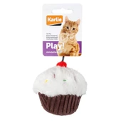 Karlie Peluş Kedi Oyuncağı 11,5 Cm Kek Beyaz-Krengi - 1