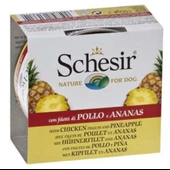 Schesir C371 Jelly Tavuk Etli ve Ananas Köpek Konservesi 150 Gr - 1