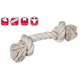 Karlie 2 Düğümlü İp Köpek Oyu. M 30 Cm Beyaz - 1