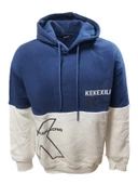 Tarz Cool T01215 Erkek Oversize Kapüşonlu Baskılı Üç İplik Sweatshirt - 3
