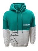 Tarz Cool T01215 Erkek Oversize Kapüşonlu Baskılı Üç İplik Sweatshirt - 5