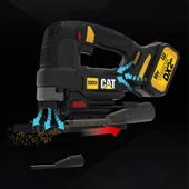 CAT DX51BC 18Volt 2.0Ah Li-ion Tek Akülü Profesyonel Kömürsüz Dekupaj Testere - 8