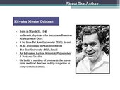 The Goal: A Process of Ongoing Improvement Eliyahu M. Goldratt - 4