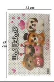 Beslenme Bezi Yıkanabilir 32x48 cm 1 Adet Best Frieds Beslenme Örtüsü Okul Öncesi Kreş Anasınıfı İlkokul İçin İdeal - 1